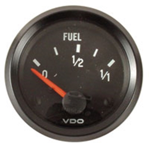 Picture of VDO Fuel gauge, 52mm, Black cockpit for stock type 1 sender