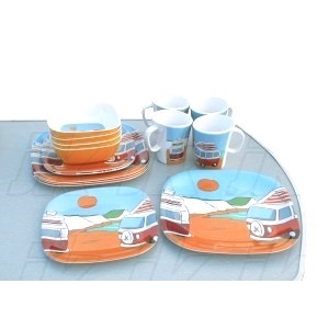 Picture of 16 piece melamine dining set 