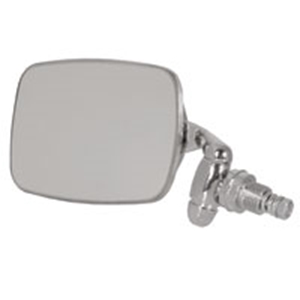 Picture of Beetle Mirror Left, door 8/67> Genuine quality repro. Stainless steel head