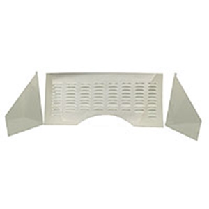 Picture of Fire wall stainless steel louvered 3pce