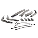 Picture of Bumper Set, S/steel, 56-66, US spec, front and rear 