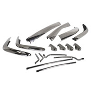 Picture of Bumper Set, S/steel, 56-66, US spec, front and rear 