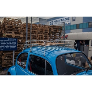 Picture of Beetle stainless steel roof rack with wooden slats