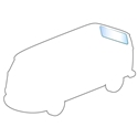 Picture of Rear Hatch Glass Clear: T2 Split 1950-1963